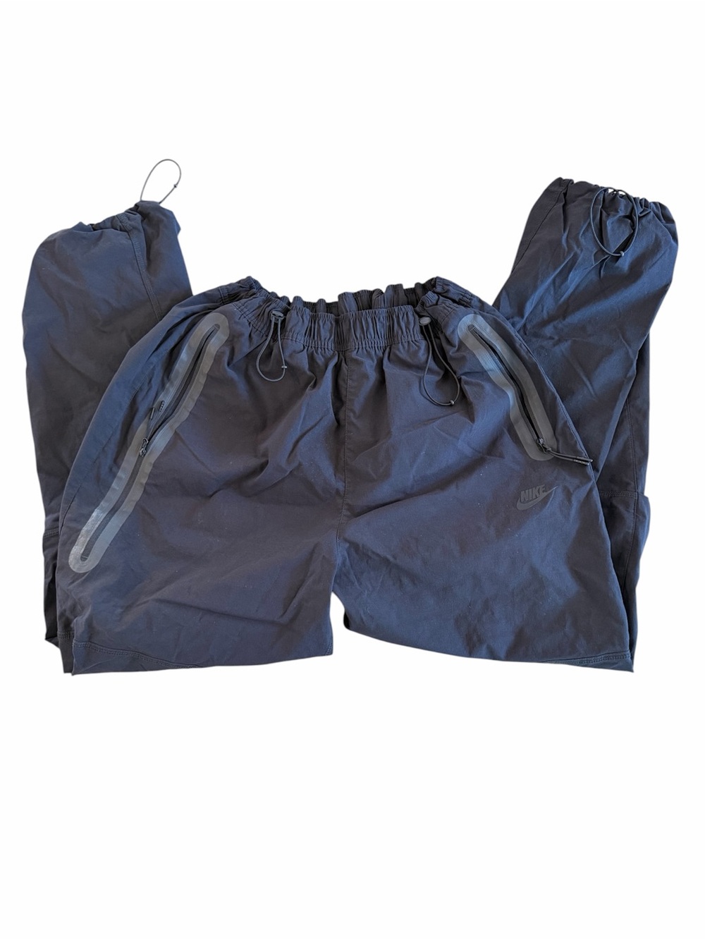 Nike Men's Black Cargo Pants with Reflective Trim